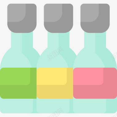 瓶子餐具3扁平图标图标