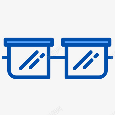 太阳镜假期20蓝色图标图标