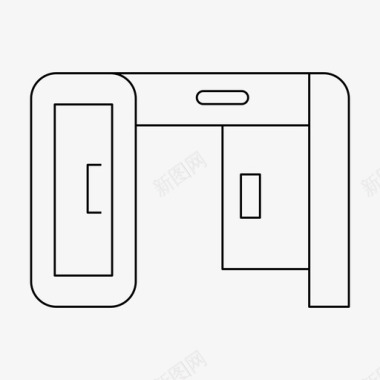 古风家具装饰书桌装饰家具图标图标