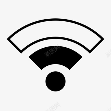 不吸烟的信号wifi连接热点图标图标