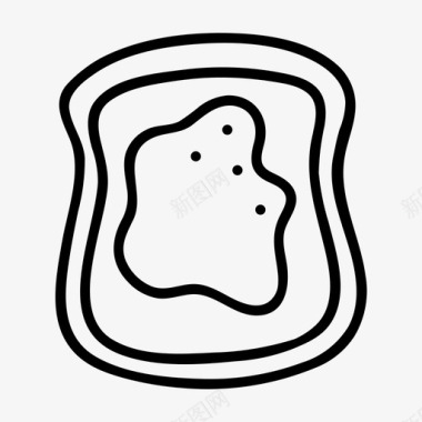 山楂果酱面包酱早餐食物图标图标