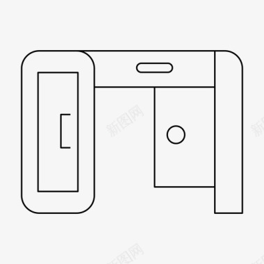 书桌装饰家具图标图标