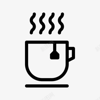 茶休息咖啡图标图标