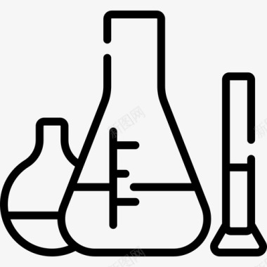 化学物质生物工程39线性图标图标