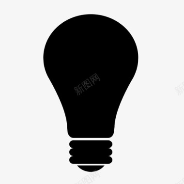电灯泡灯泡创意电灯泡图标图标