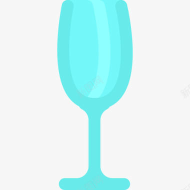 玻璃餐具3扁平图标图标