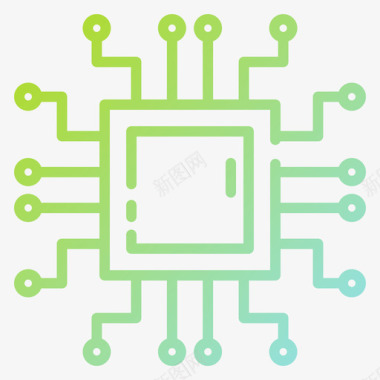 电路电路硬件43梯度图标图标