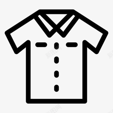 衬衫t恤衣服图标套装系列图标