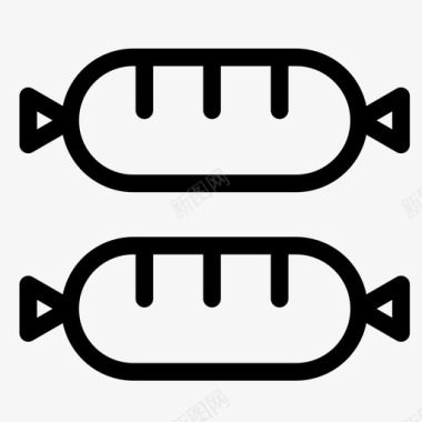 香肠加工香肠烧烤牛肉图标图标