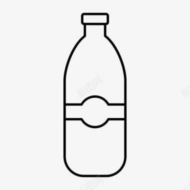 水瓶子喝水图标图标
