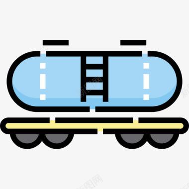 运输罐车车辆运输5线型颜色图标图标