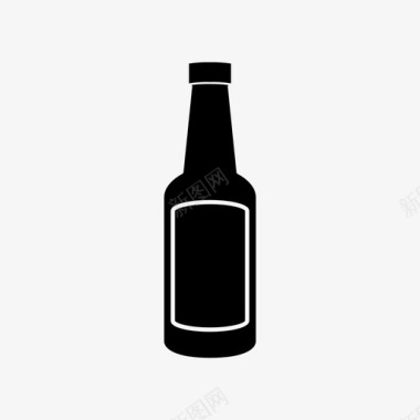 烧酒酒瓶子图标图标