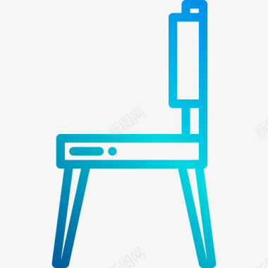 斜放椅27家装斜椅图标图标