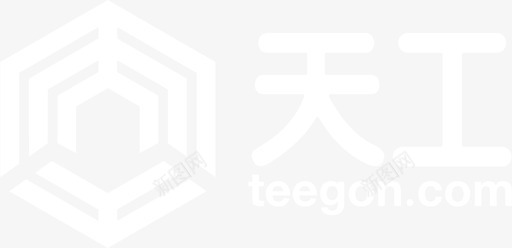 白胡须天工logo白图标