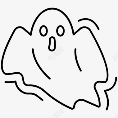 幽灵鬼魂万圣节恐怖图标图标