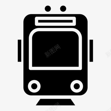 公交地铁标识火车地铁铁路图标图标