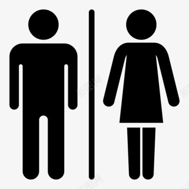 男女厕所厕所厕所字形图标图标