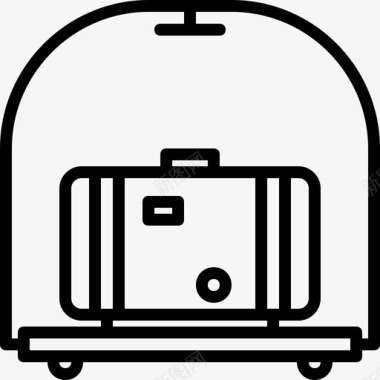 行李行李箱游客图标图标
