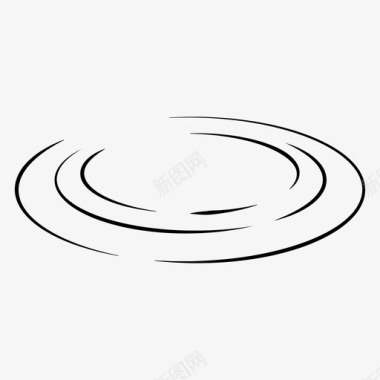 波浪边元素波纹圆形扩展图标图标
