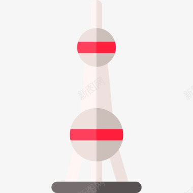 东方明珠装饰画东方明珠塔23号标志和纪念碑图标图标