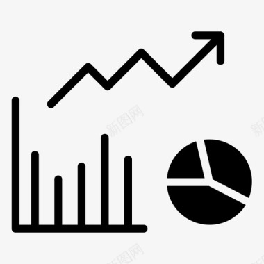 柱状图图表图表分析增长图标图标