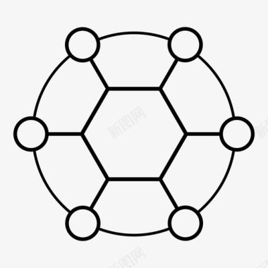 三角循环循环图业务图表图标图标