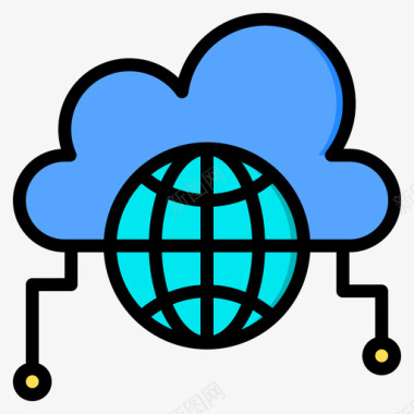 云服务器云服务器接口97线颜色图标图标