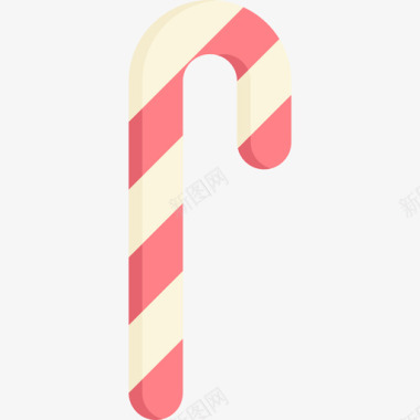 糖果棒圣诞装饰3扁平图标图标
