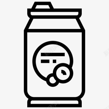 罐装罐装饮料铝果汁图标图标