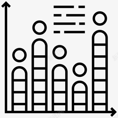 微博图标应用直方图图表应用程序柱状图图标图标