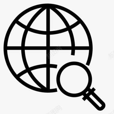 搜索引擎互联网星球图标图标