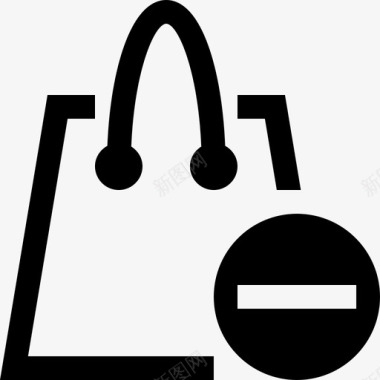 应用程序商店的标志无效网购电子商务手袋图标图标