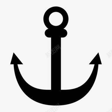 水锚凉亭海军图标图标