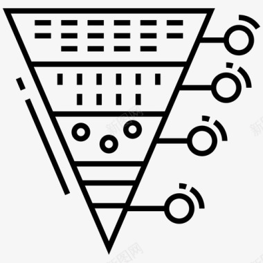 金字塔图图表应用程序数据可视化图标图标