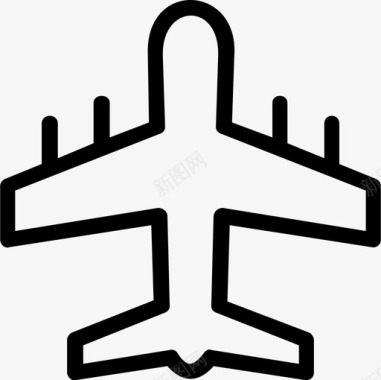 飞机旅游交通图标图标