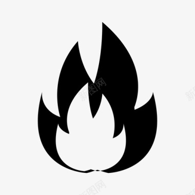 火烧火元素图标图标