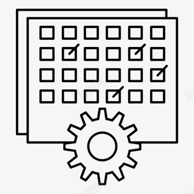 封面设计要素事件管理处理日程安排图标图标