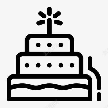 生日蛋糕蛋糕生日蛋糕圣诞节图标图标