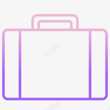 行李箱商业策略32轮廓渐变图标图标