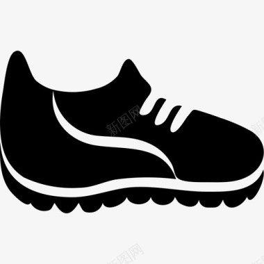 跑鞋运动健康的图标图标