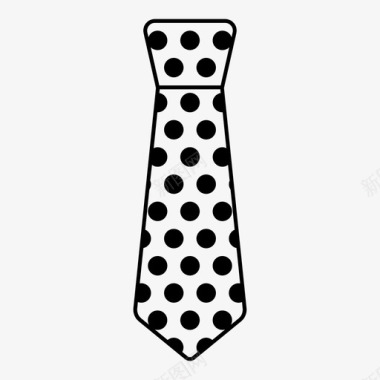 圆点领带服装商务图标图标
