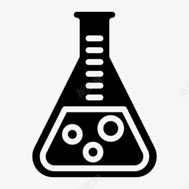 三角气泡科学气泡实验室图标图标