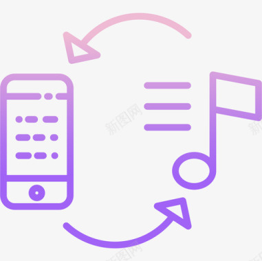 传送通道传送音乐112轮廓渐变图标图标