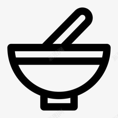 特制菜饭碗汤菜饭图标图标