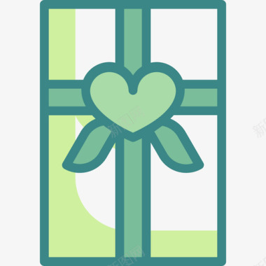 礼品盒婚礼179双色调图标图标