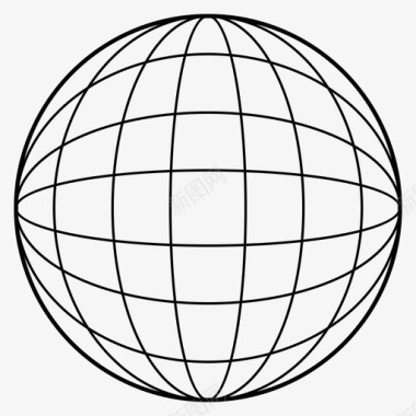 球体几何形状图标图标