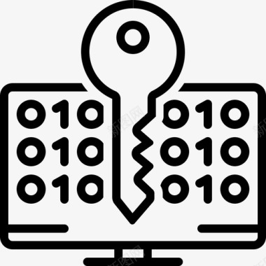 安全技术解密网络安全技术图标图标