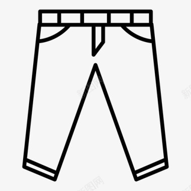 裤子环保时尚图标图标