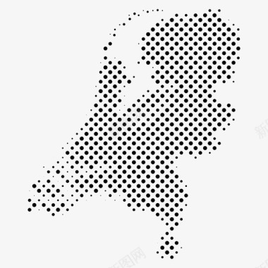 荷兰点地图点点国家地图图标图标