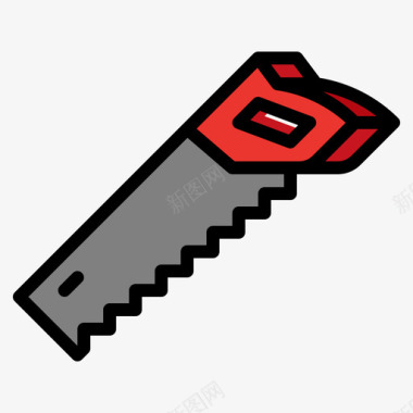 手锯工具70线颜色图标图标